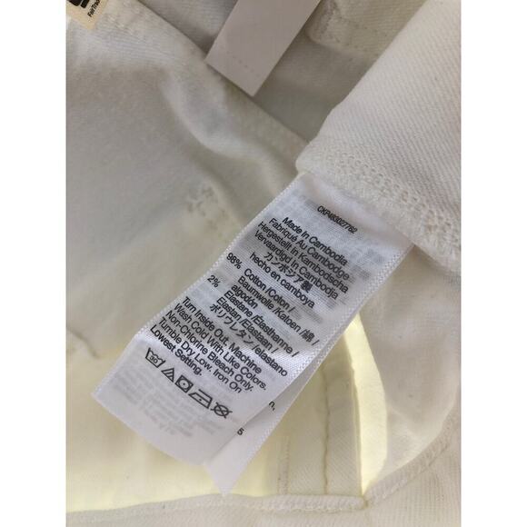 Madewell Tall Emmett Jeans Wide Leg Crop Welt Pocket Edition Tile White NWT 29 - Picture 9 of 10